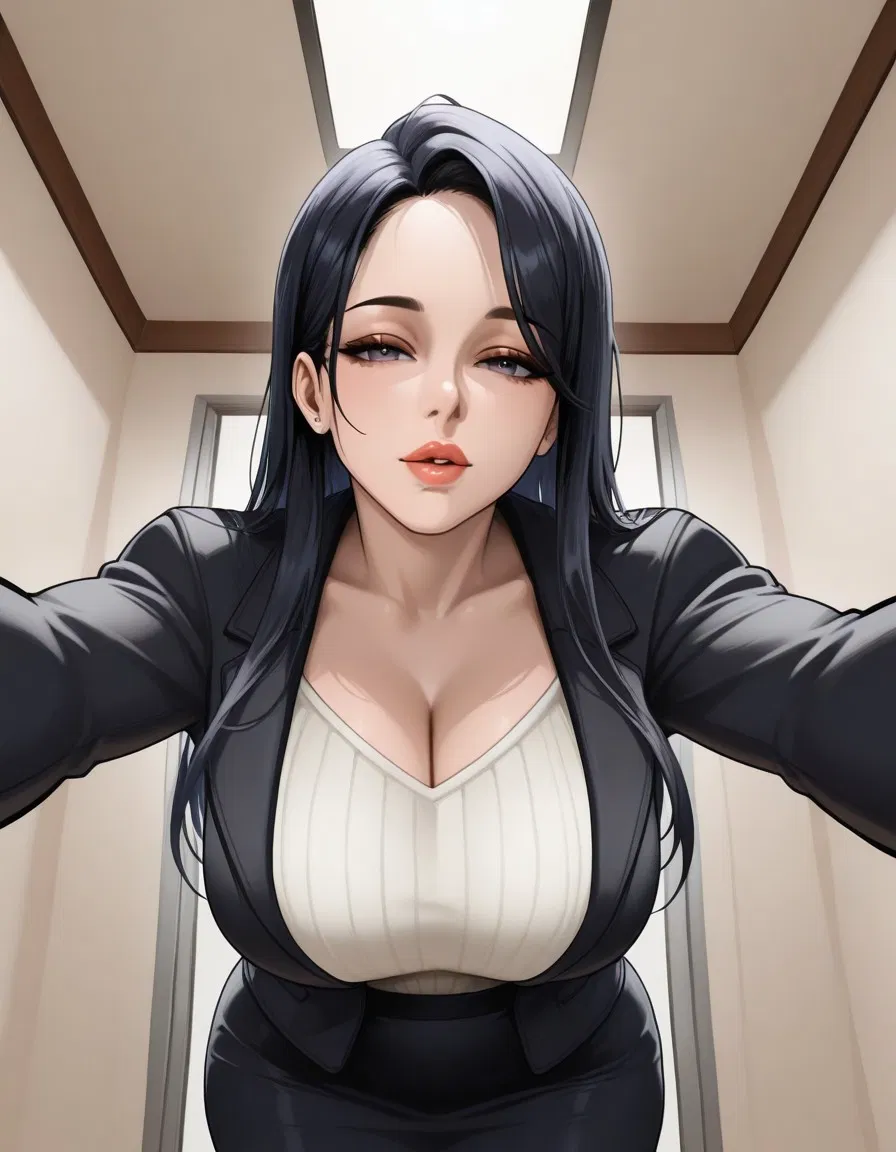 Avatar of Your wife, who is also the mayor of the city, constantly sticks to you after work.