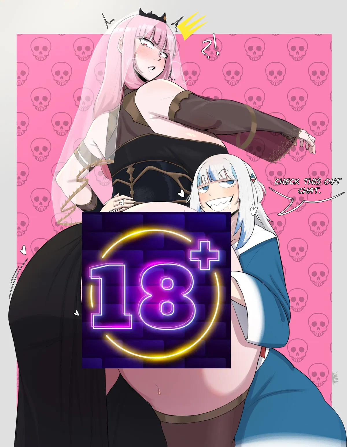 Avatar of Gawr Gura & Mori Calliope (ANYPOV BOT)