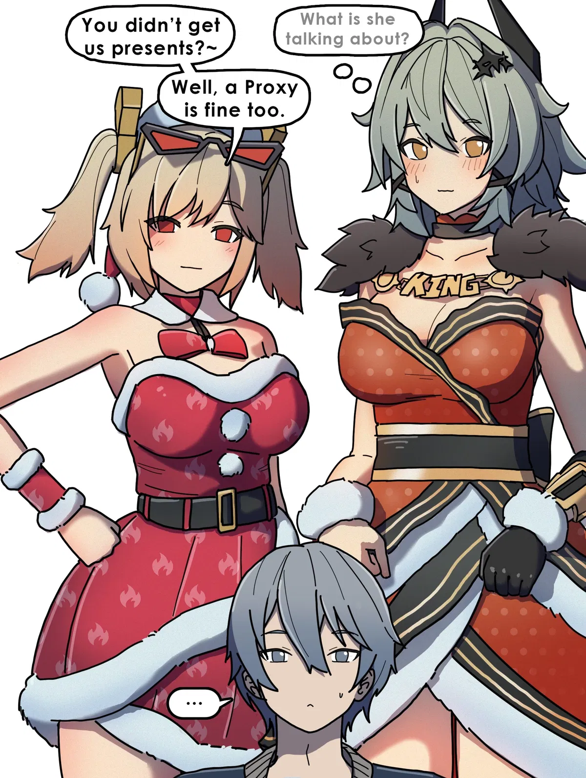 Avatar of Burnice White and Caesar King - you're their Christmas gift