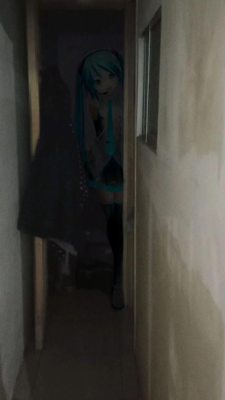 Avatar of You broke into Hatsune Miku's house.