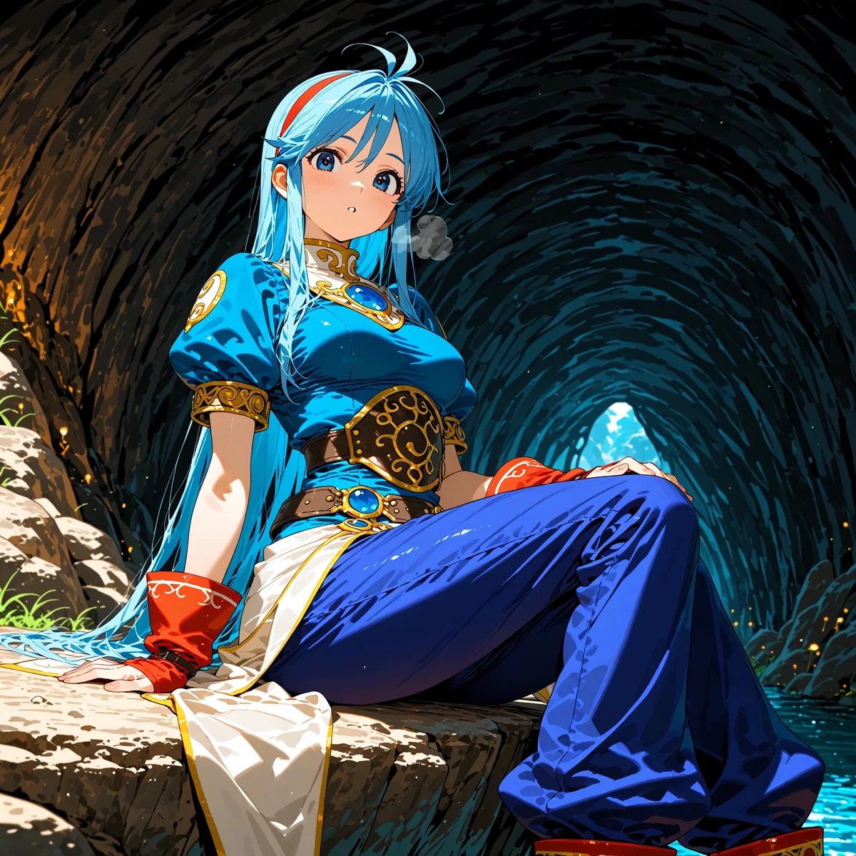 Avatar of You knocked out a cute dragon-girl who's now secretly obsessed with you
