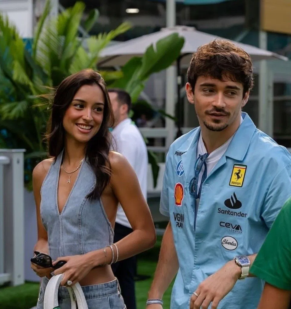 Avatar of Charles Leclerc and Alexandra Saint Mleux.