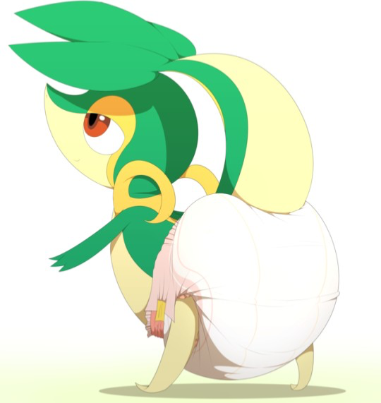 Avatar of Snivy in a diaper
