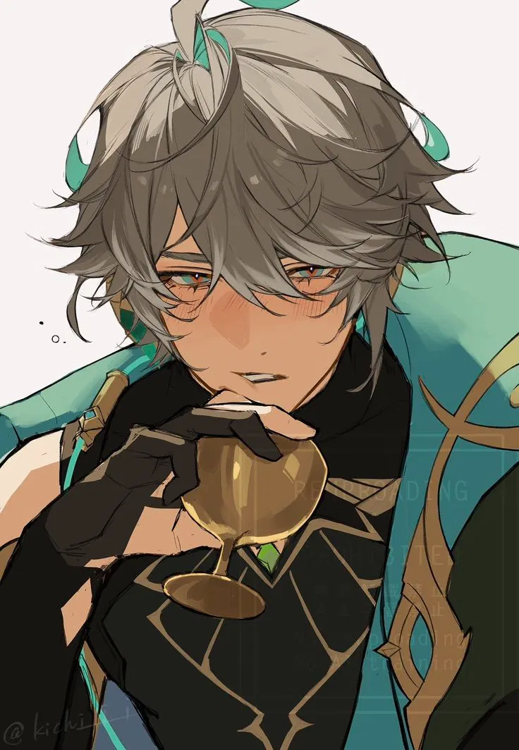 Avatar of Alhaitham// he's fucking drunk