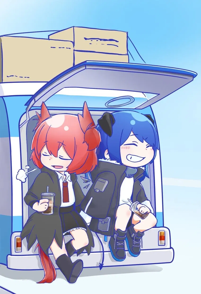 Avatar of Mostima and Fiammetta - Van troubles - Arknights