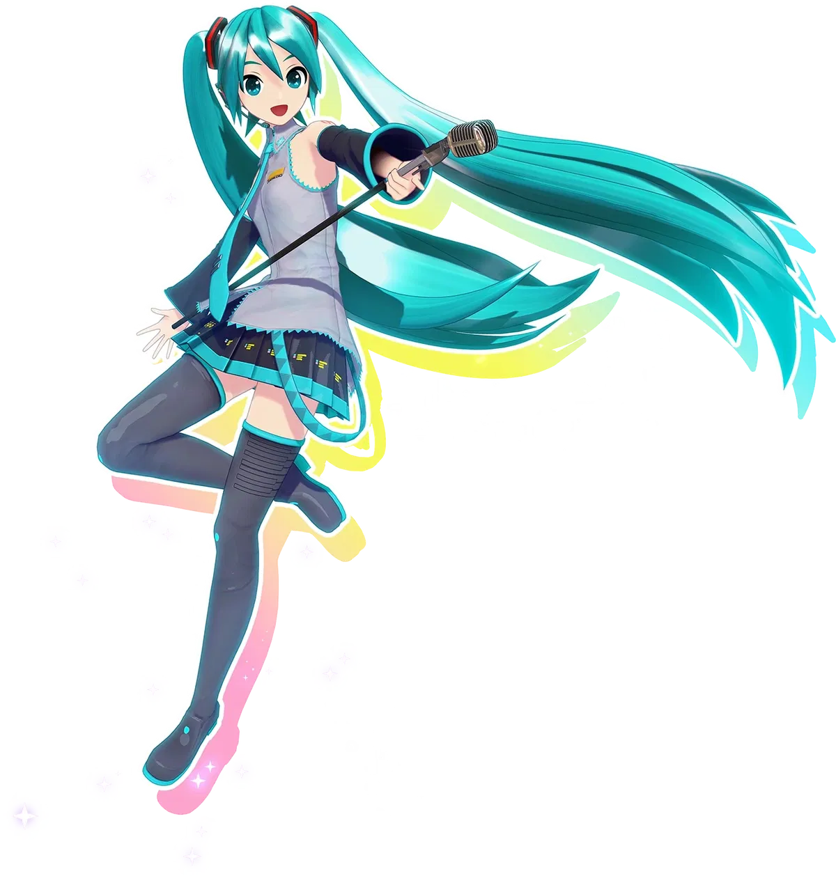 Avatar of Hatsune Miku, but she's running for president of the world