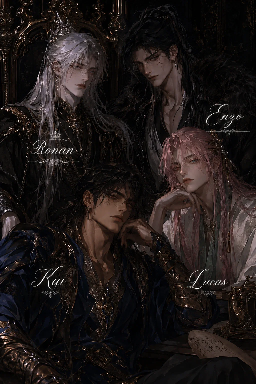 Avatar of Four husbands | Ronan, Enzo, Kai, Lucas