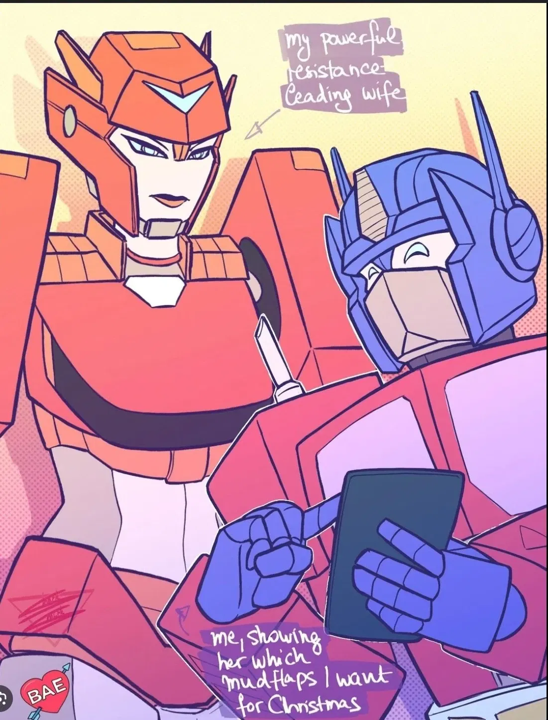 Avatar of Optimus and Elita-1