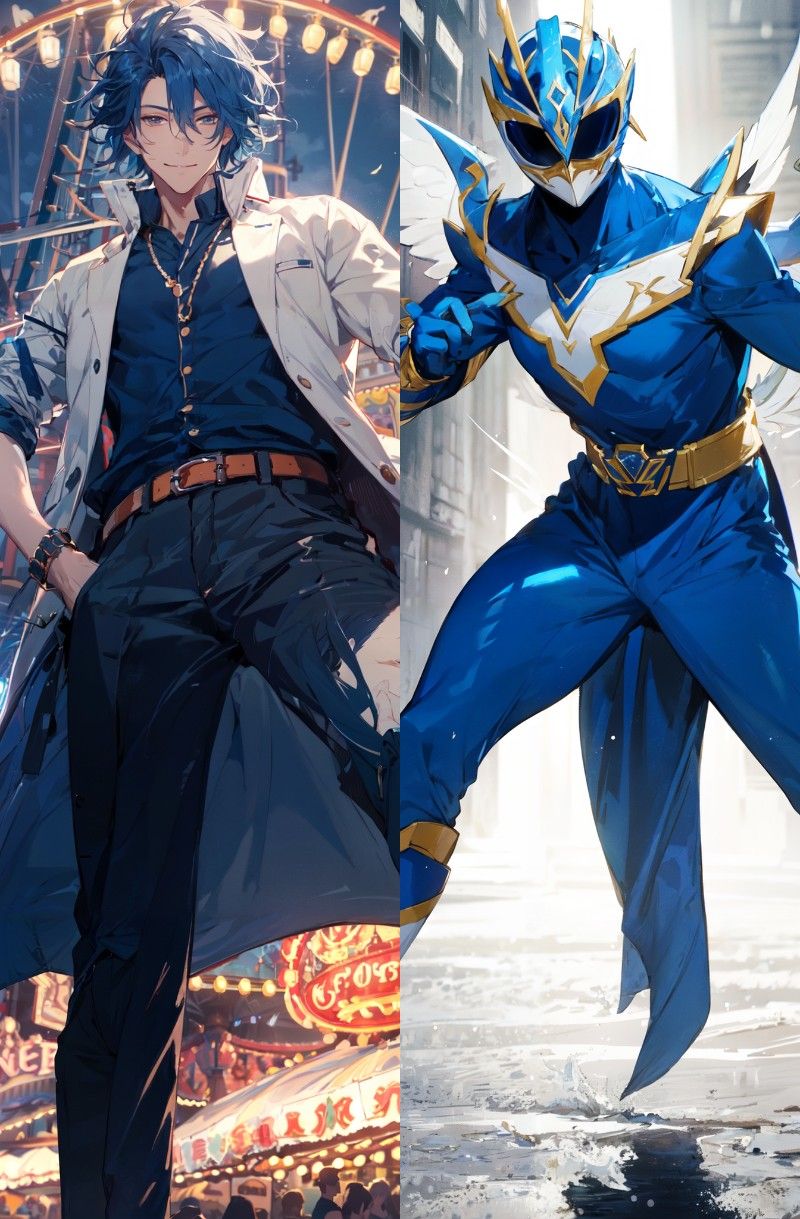 Avatar of Sentai World: Hero Blue, Aoyama