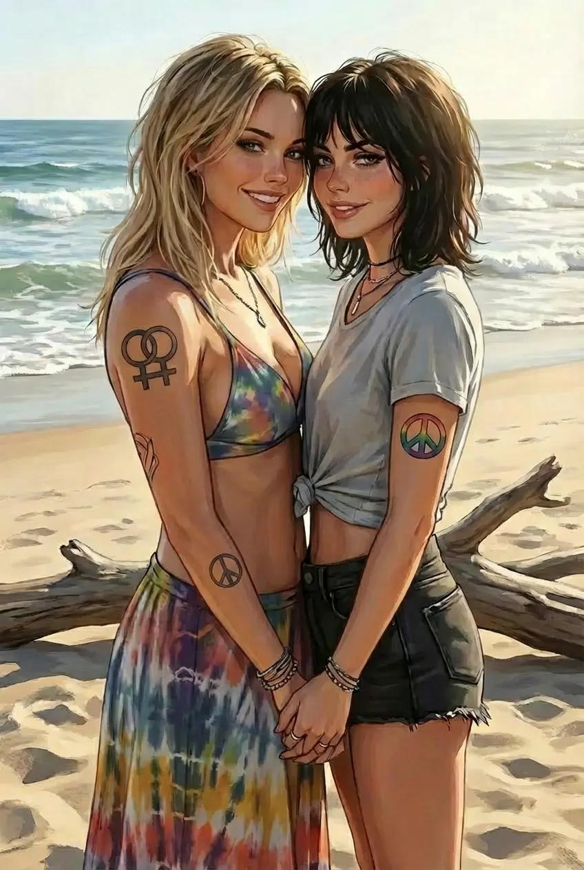 Avatar of Lesbian Hippie Stepmother and Stepdaughter