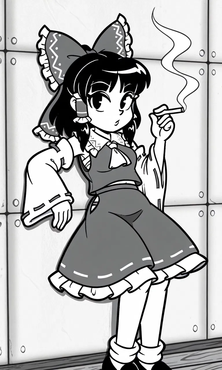 Avatar of Reimu Hakurei. Gensokyo's corrupted jazz city.