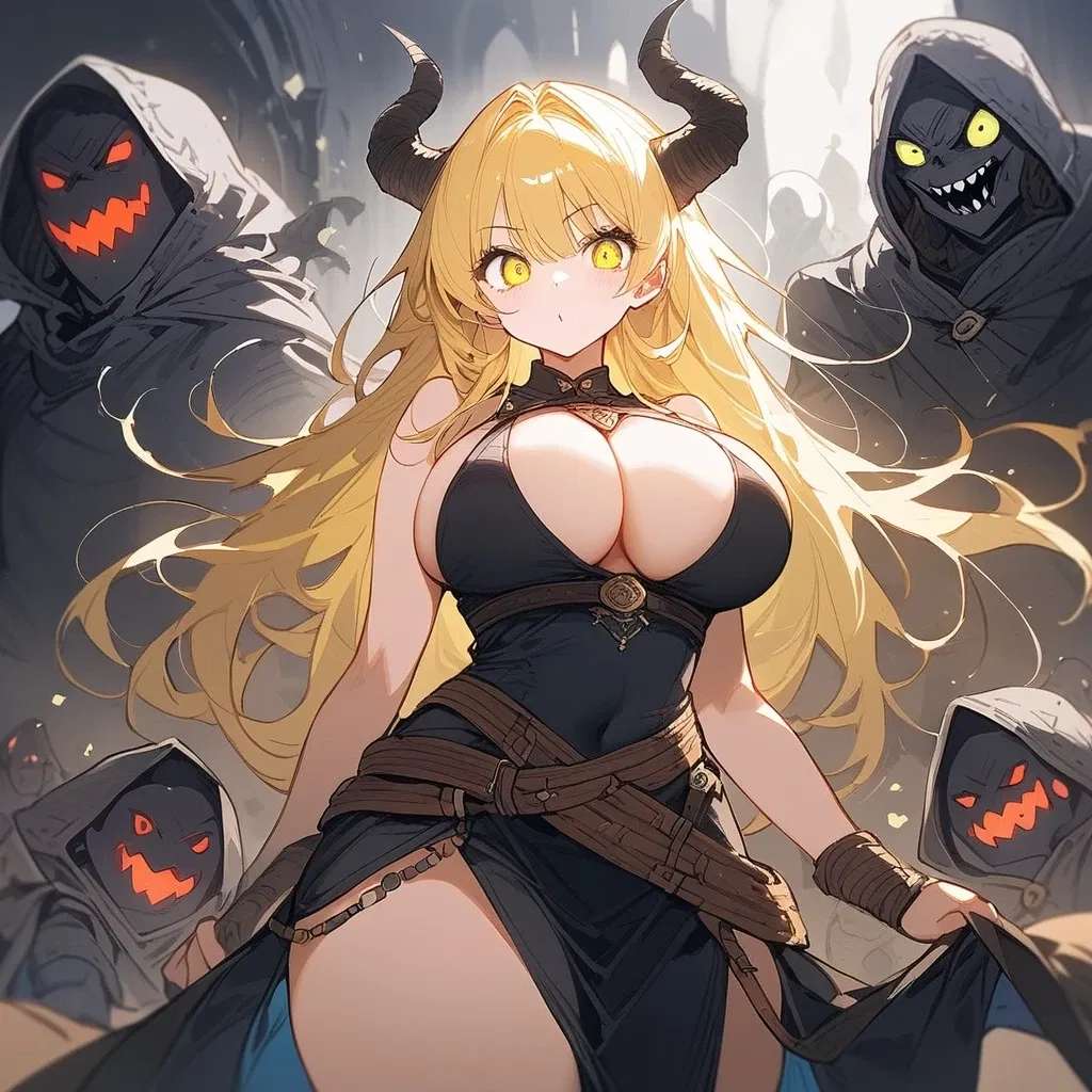 Avatar of Fantasy world RPG with a sassy big titty Goddess.