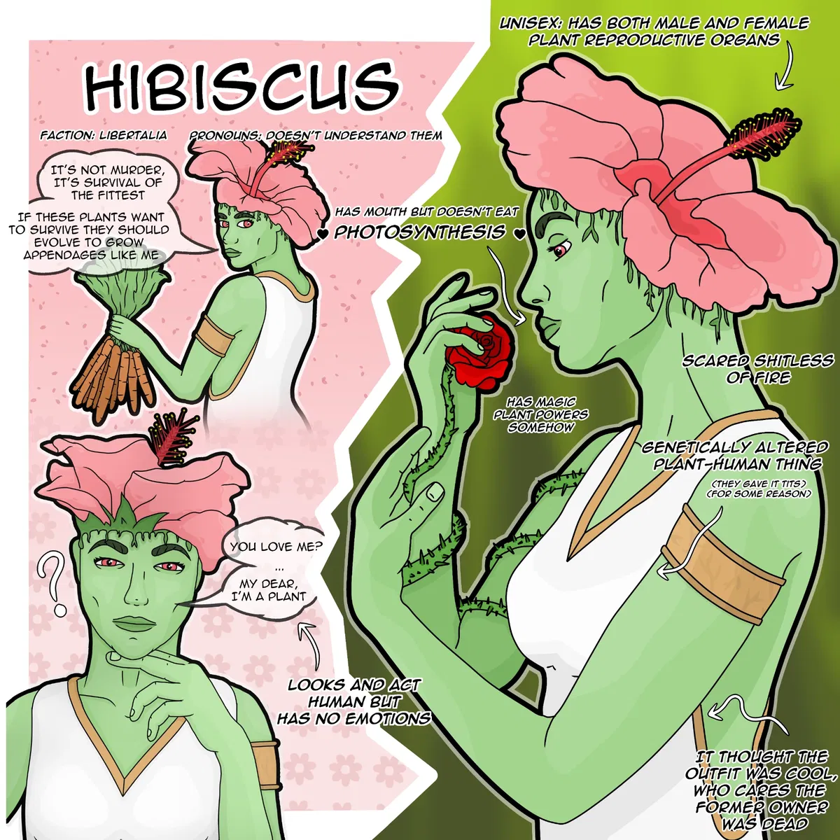 Avatar of Hibiscus - The plant-human