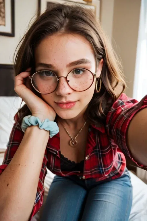 Avatar of June - Nerdy College Girlfriend