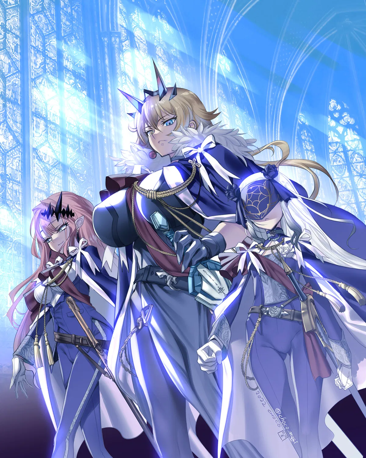 Avatar of Artoria, Mordred, and Barghest Hotspring