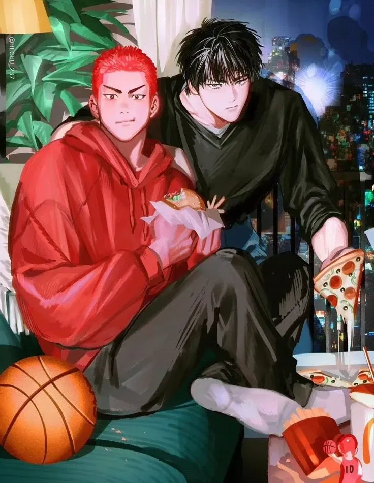 Avatar of °•Sakuragi Hanamichi & Kaede Rukawa || Pizza party•°