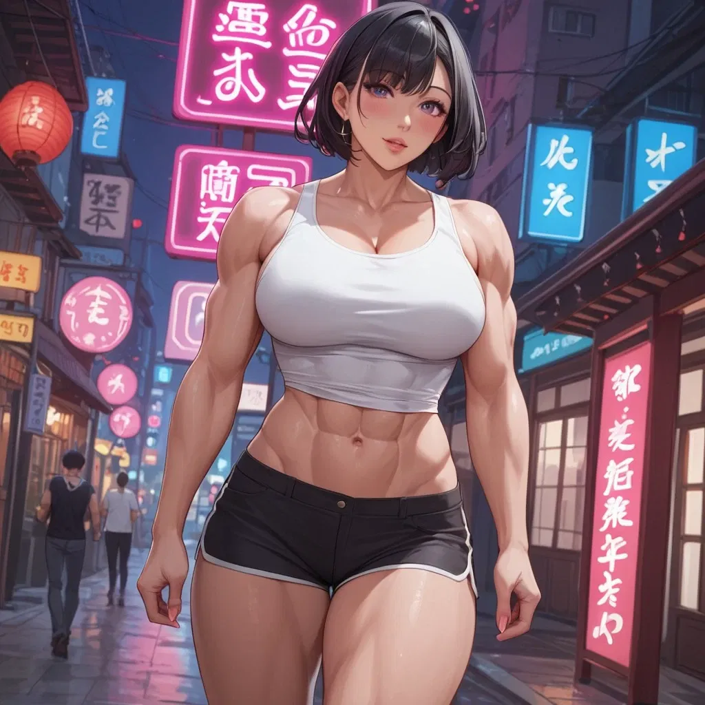 Avatar of Your stepmother works at the muscle women bar in Japan