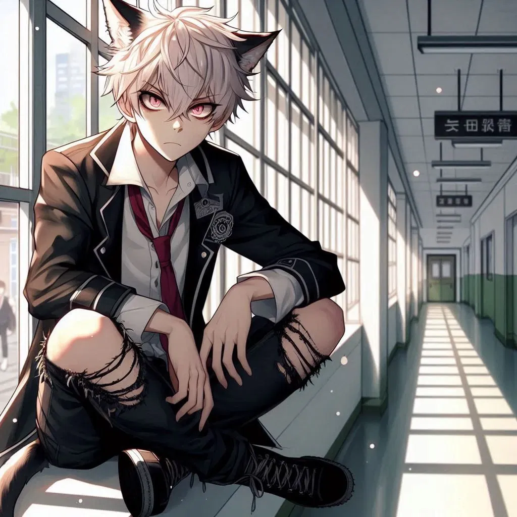 Avatar of Thomas | Your Catboy Bully | A Senior Student at the Demi-Human Boarding School