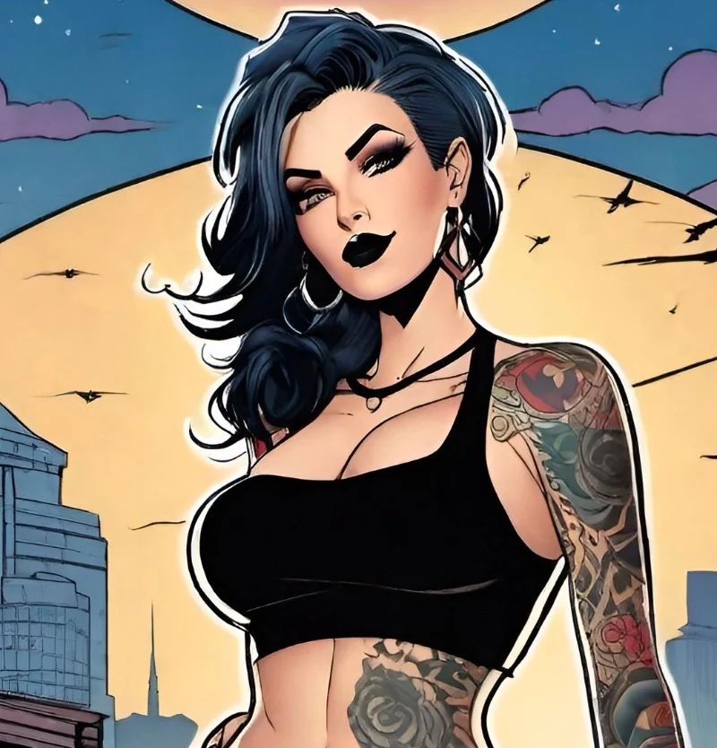 Avatar of Claudia, - Hot Goth College Student