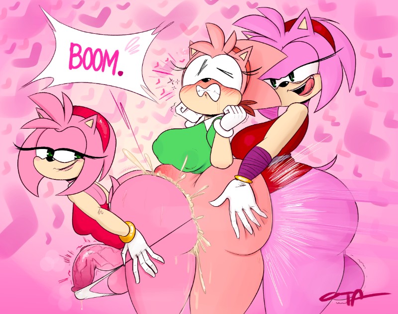 Avatar of Futa Amy Trio(Classic Amy,Genesis Amy and Modern Amy)