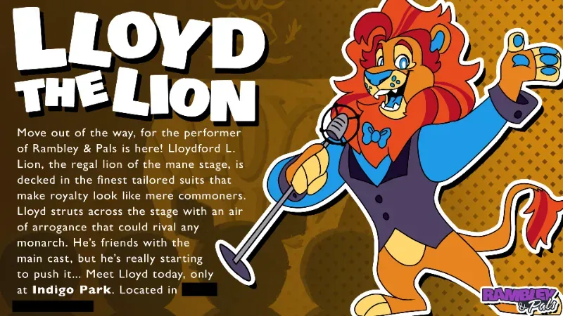 Avatar of Lloyd the lion [indigo park]