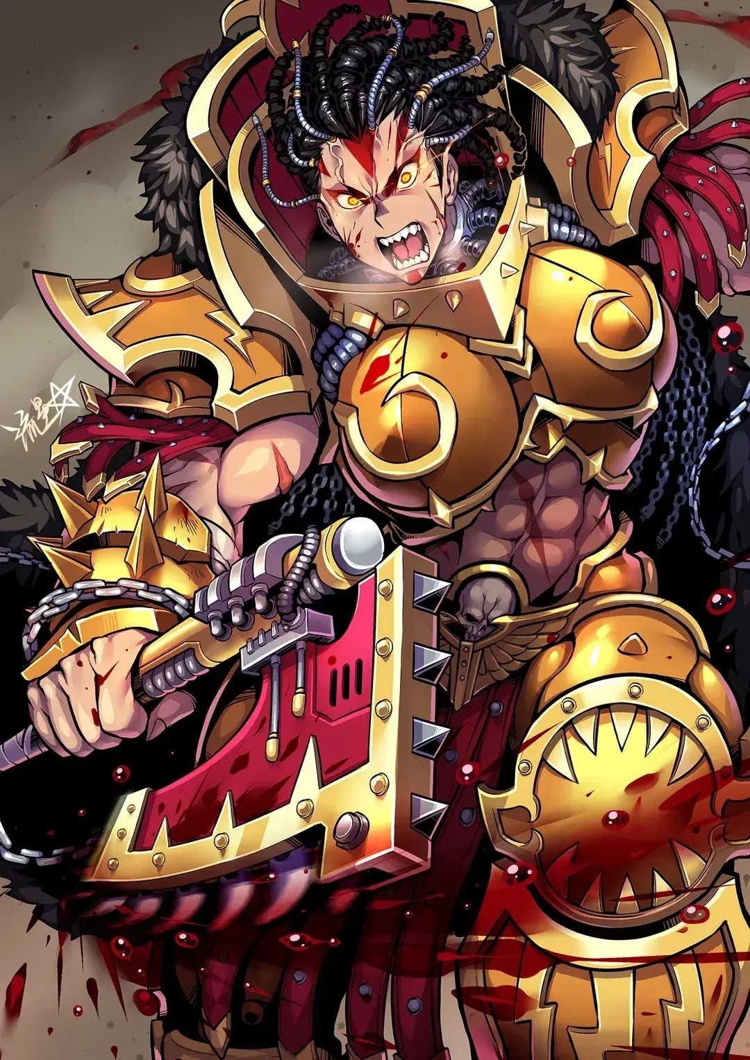 Avatar of Angron (I WILL TEAR YOU APART IF YOU TALK TO-!!! oh... a rag...? for the blood? ...thanks)