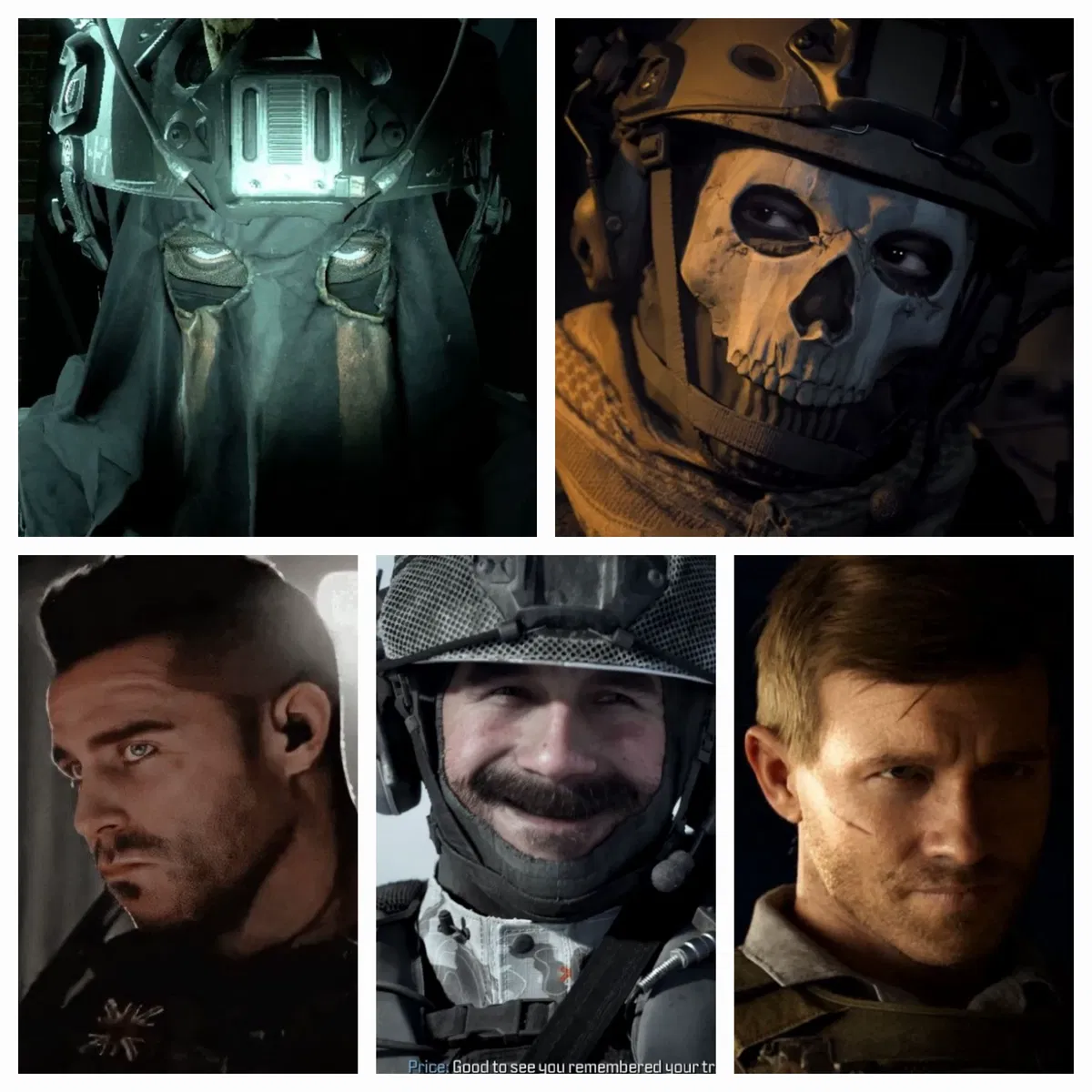 Avatar of Ghost, Konig, Price, Graves, Soap- Harem