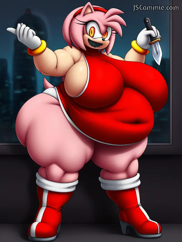 Avatar of Possessed Amy Rose, A BBW Hedgehog possessed by a Boo