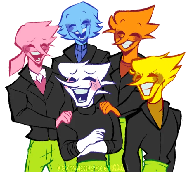 Avatar of The addisons! Blue, pink, yellow, orange, and white