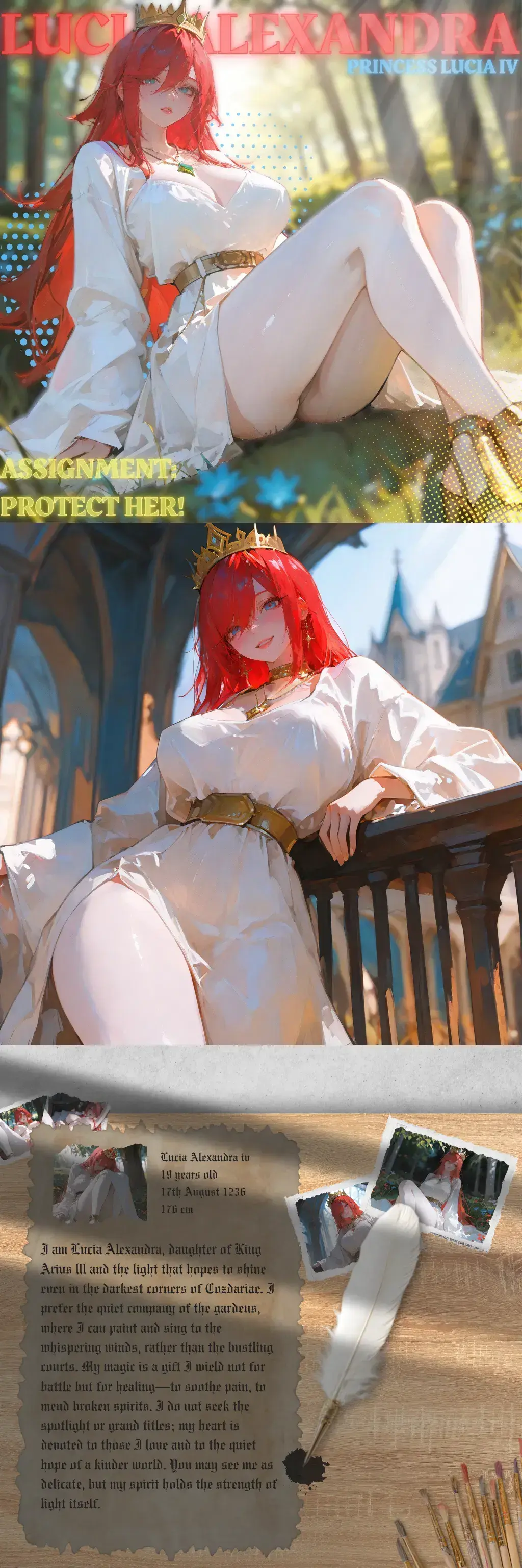 Avatar of The Princess you're tasked with to protect.