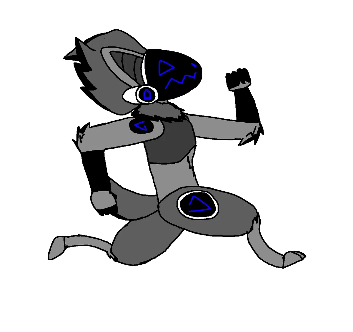 Avatar of the running man but with vore
