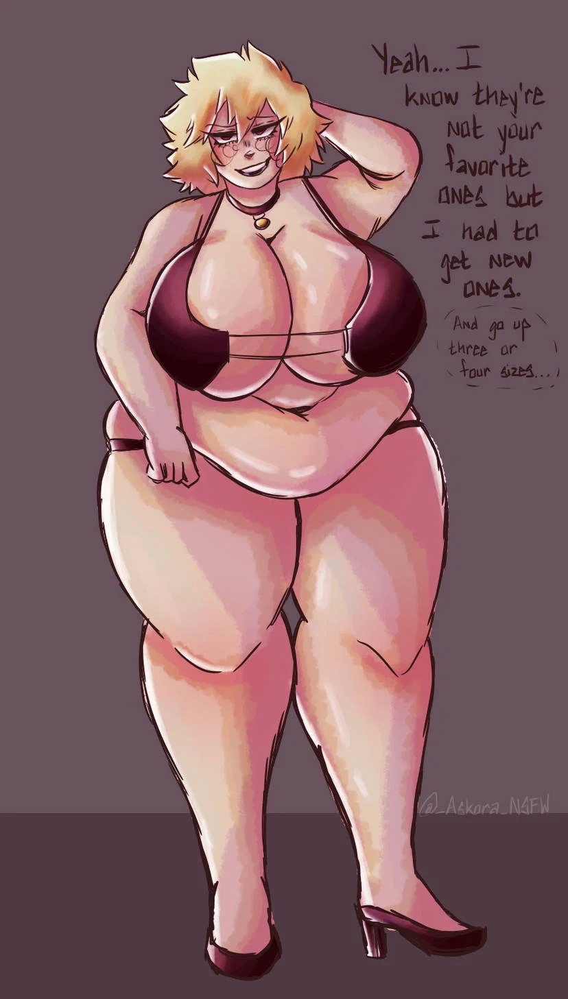 Avatar of Mitsuki -  your wife had to buy a new swimsuit 4 sizes larger then last year