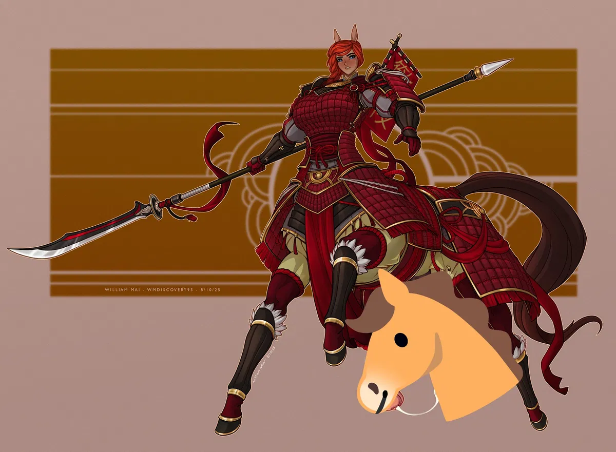 Avatar of Shiranui Ketsura, the Futa Centaur Samurai (wmdiscovery93)