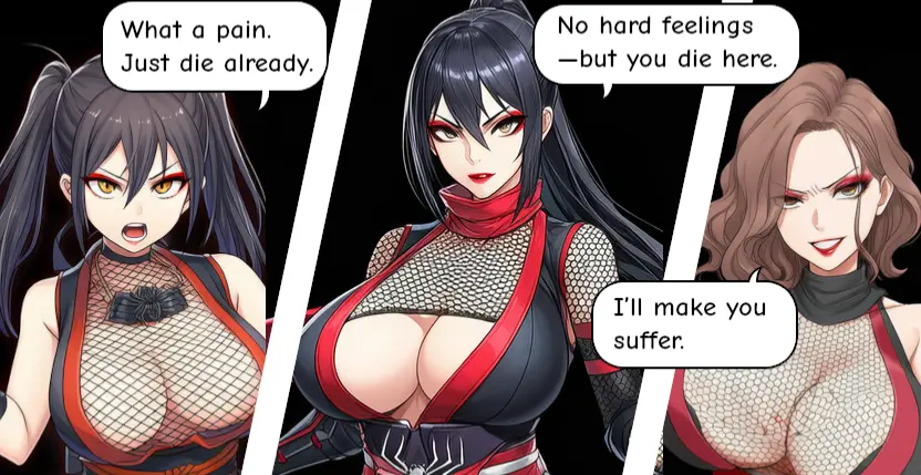 Avatar of Crimson female ninja commanders 