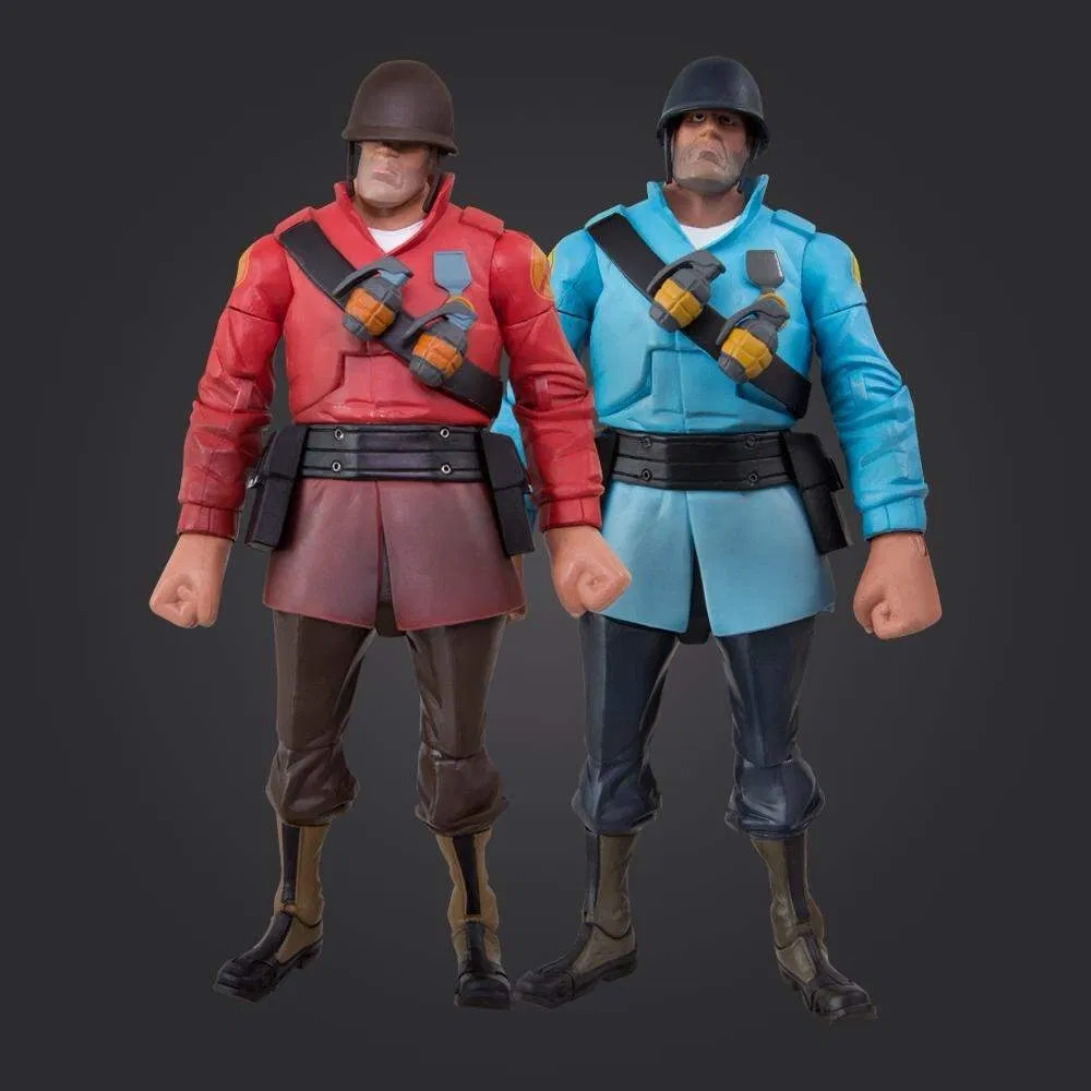 Avatar of Red Soldier (Jane Doe) and Blu Soldier (Solly)