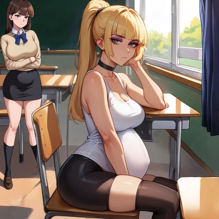 Avatar of Olivia (Pregnant Classmate)