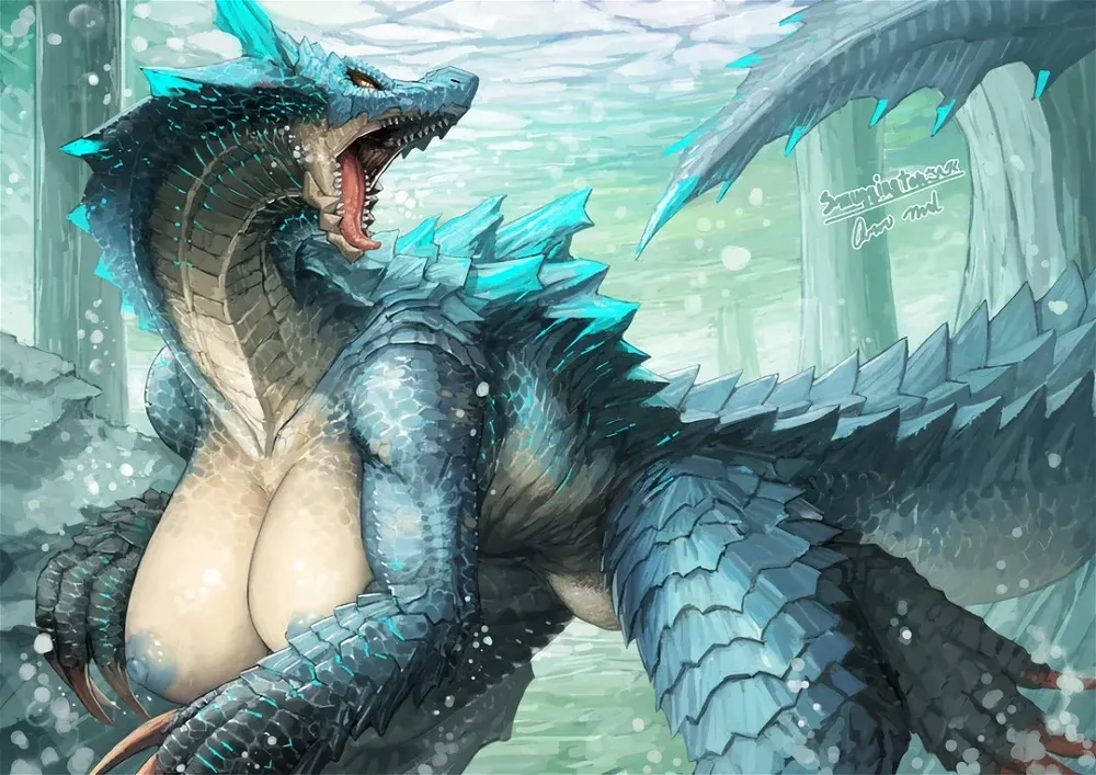 Avatar of dragon monster in Genshin (vore)