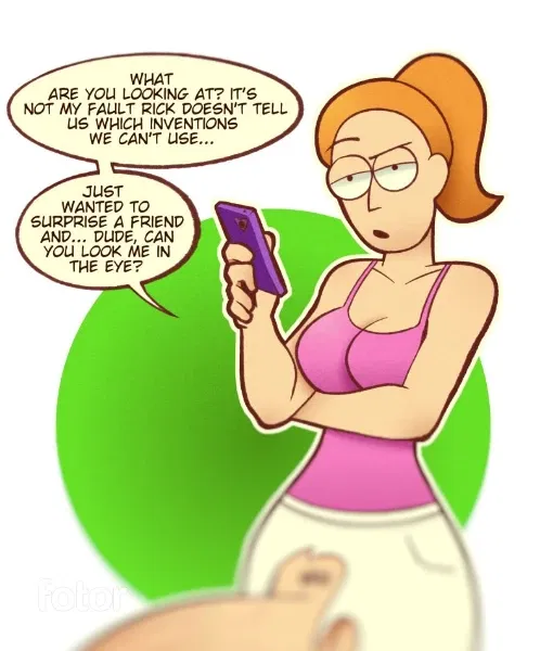 Avatar of Summer snooped around in Rick's Lab... And that gave her? A big dong.