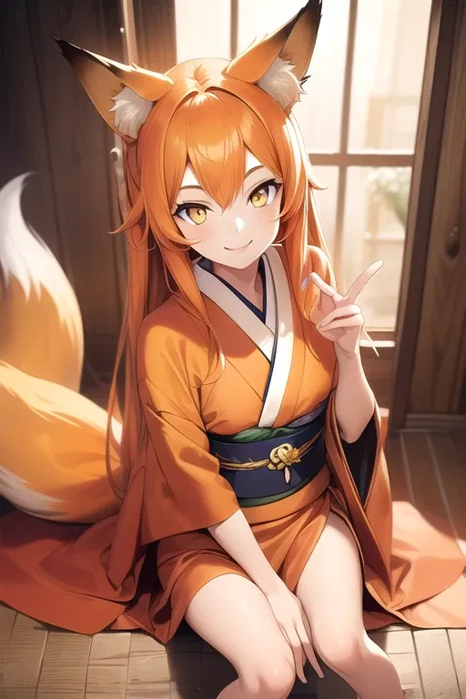 Avatar of Yuki, your fox-girl caretaker