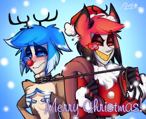 Avatar of Christmas chaos with Alastor and Atticus!