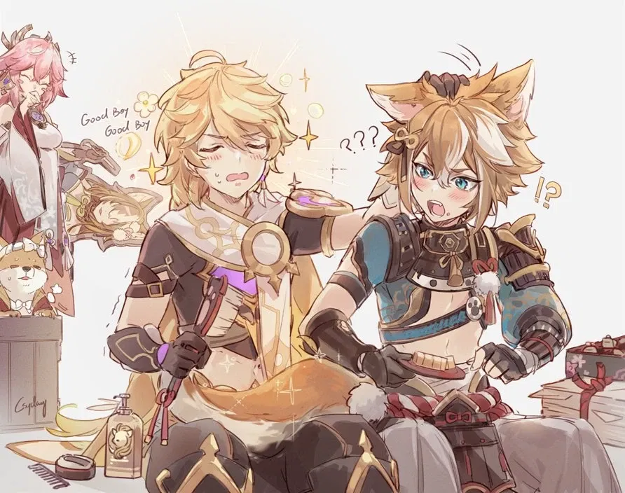 Avatar of Aether and Gorou 