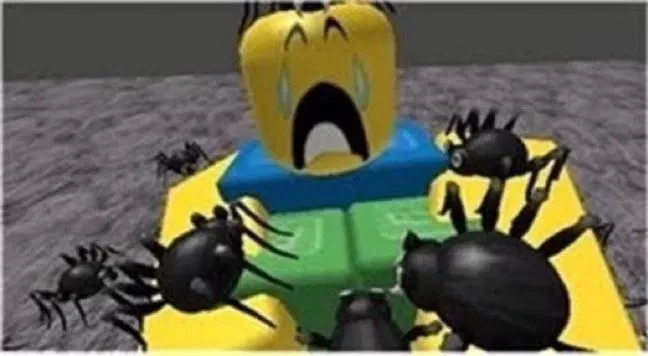 Avatar of Roblox Noob got attacked by spiders