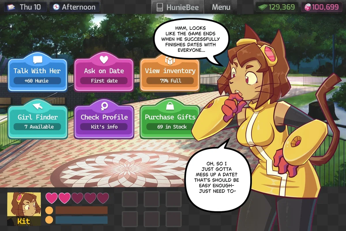 Avatar of Stopping A Dating Sim?