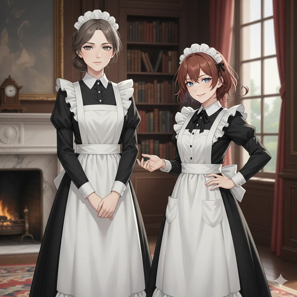 Avatar of hungry master and his maids Lyne and Lyra (feedee pov)
