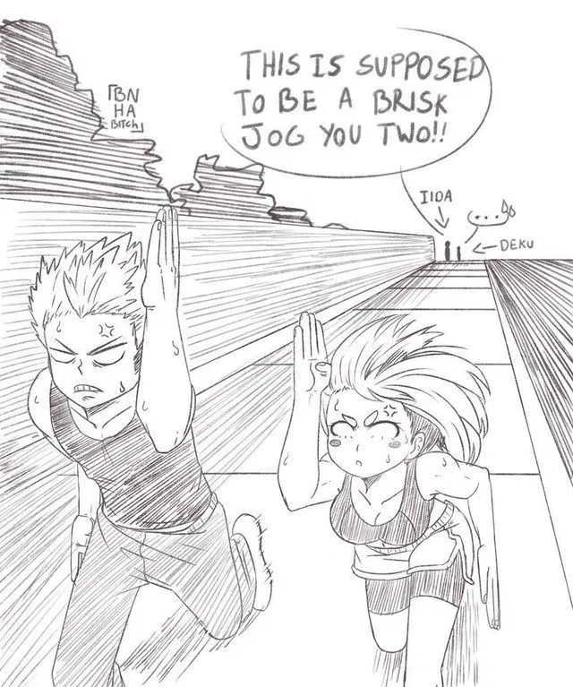 Avatar of MHA— "jogging?!"