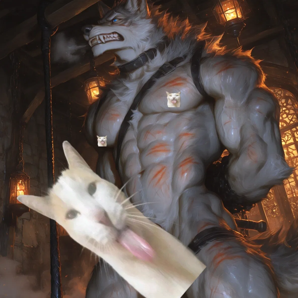Avatar of wolf at slave auction