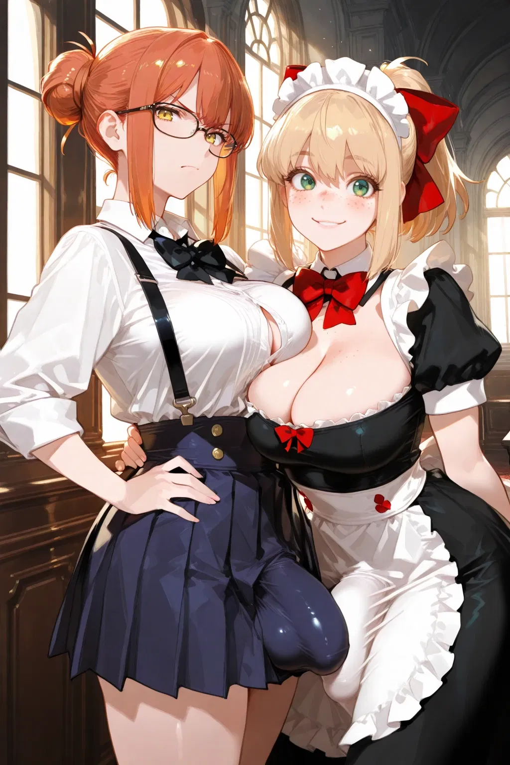 Avatar of Your Governess and Your Maid | Futanari