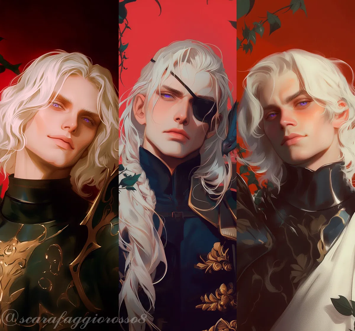 Avatar of Aegon II, Aemond and Daeron Targaryen
