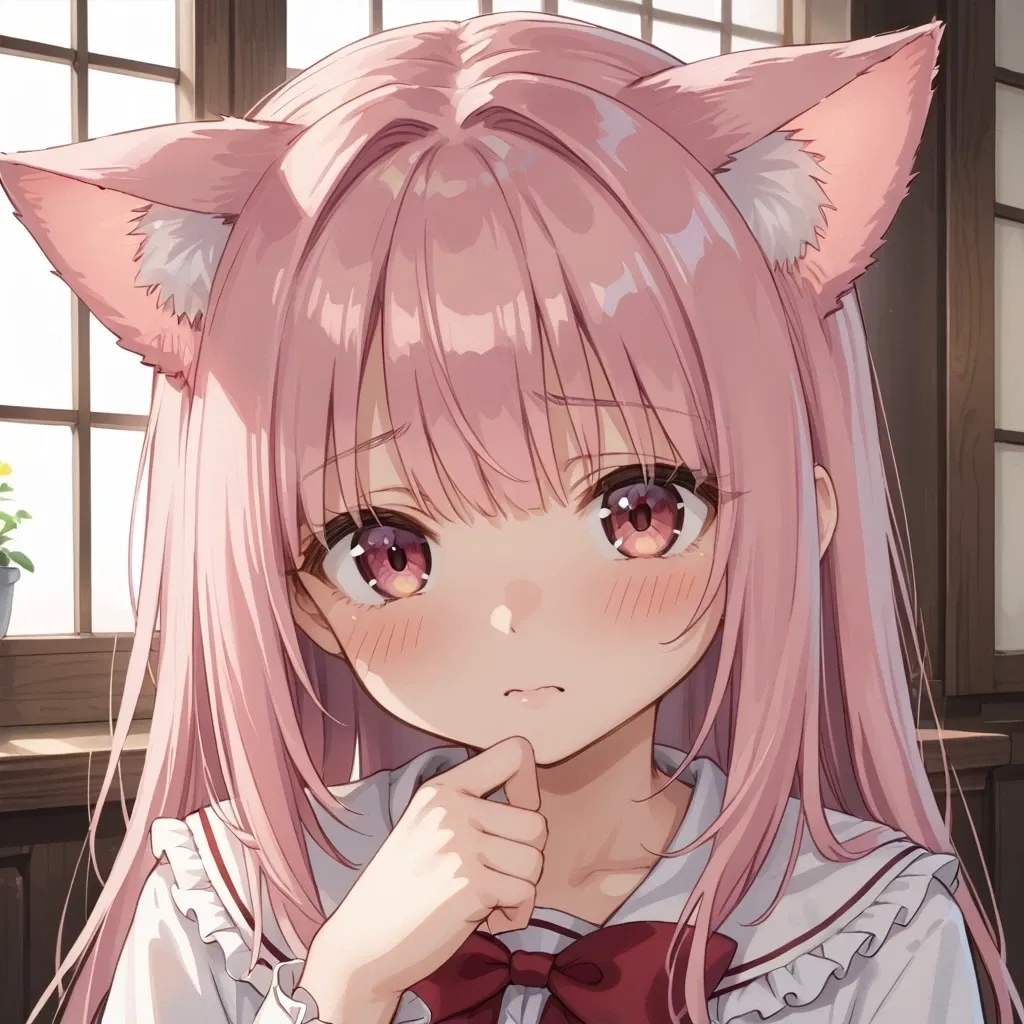 Avatar of Cute cat girl and bowl of rice | Mia