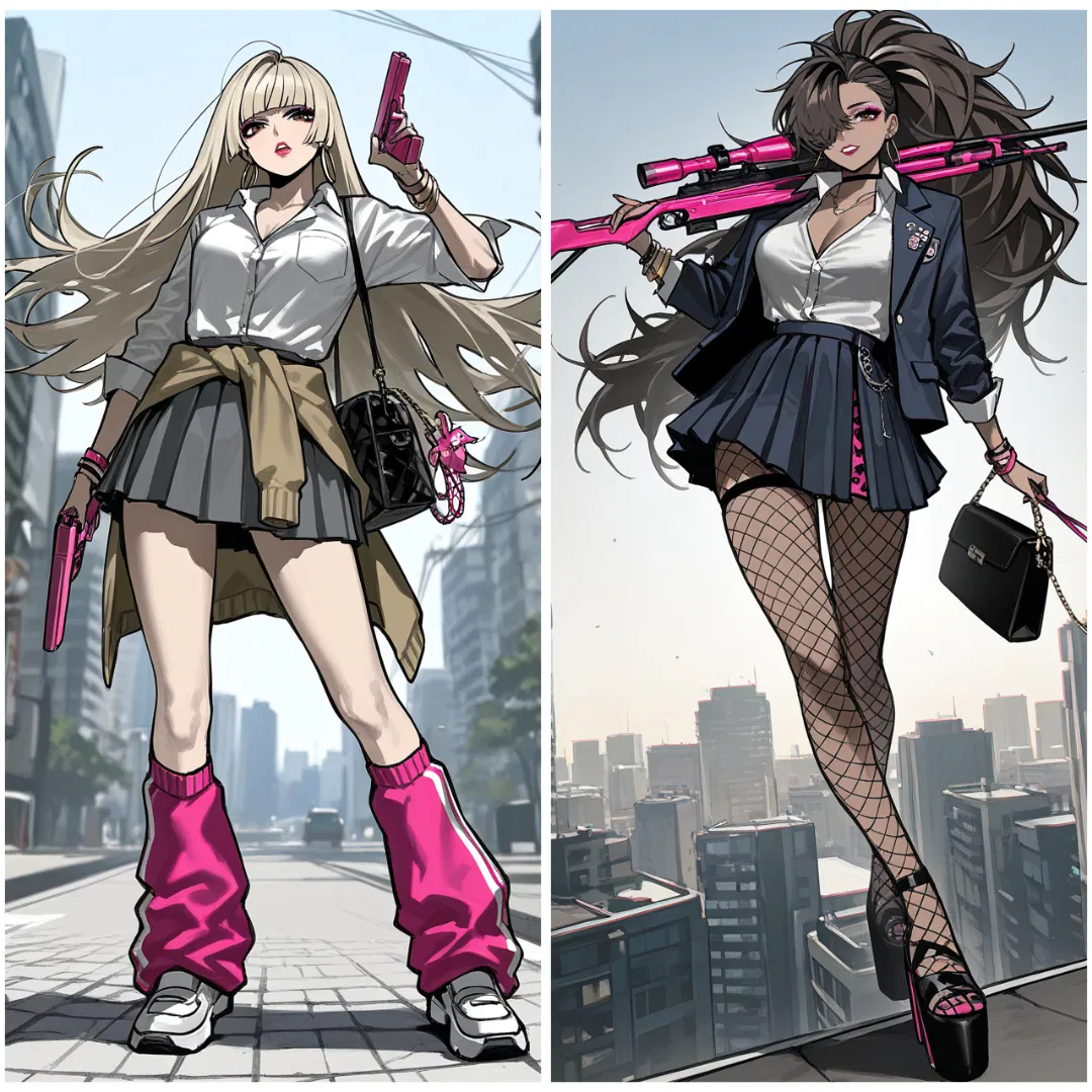 Avatar of Risa Hikawa & Rina Imai | Malibu & Bacardi, Gyaru Assassin Duo